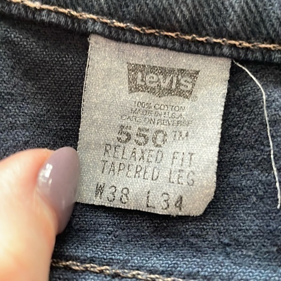 Levi’s 550 Vintage 90s‎ Jeans Mens 38x34 Relaxed Fit Tapered Leg USA Cotton - Picture 10 of 11